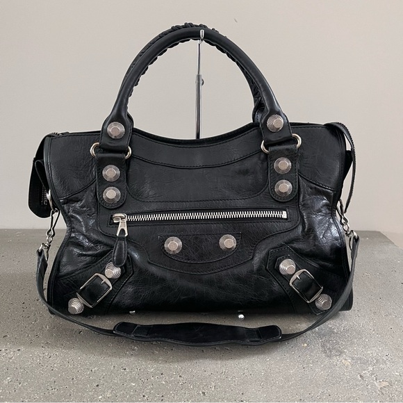 Balenciaga Handbags - BALENCIAGA Agneau Giant 21 Silver City Bag